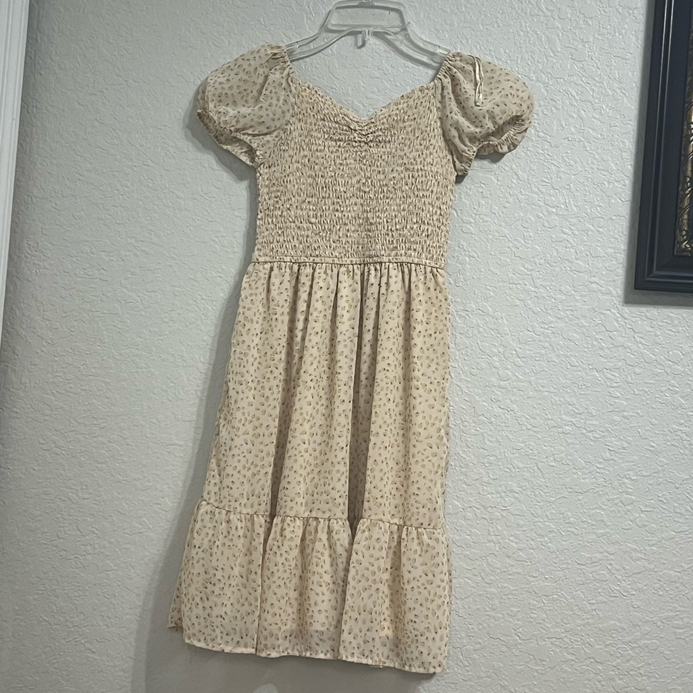 Jessica Simpson Cream Puff Sleeve Sundress